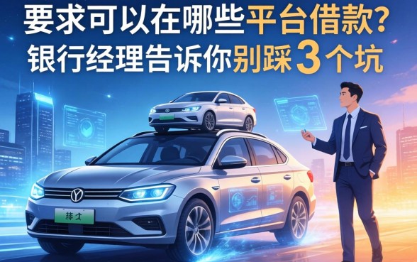 车可以在哪些平台借款？银行经理告诉你别踩的3个坑