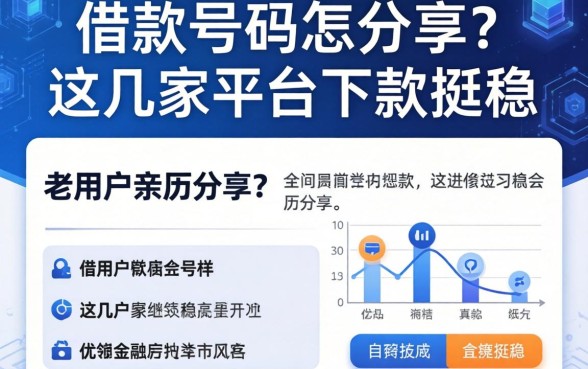 被填上借款号码会怎么样？老用户亲历分享，这几家平台下款挺稳