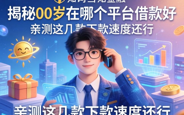 揭秘00后在哪个平台借款好，亲测这几款下款速度还行