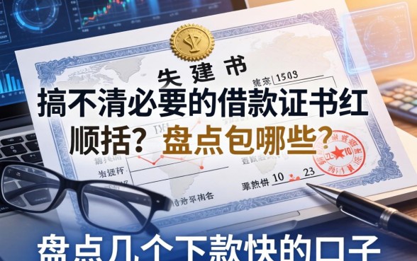 搞不清必要的借款凭证包括哪些？盘点几个下款快的口子