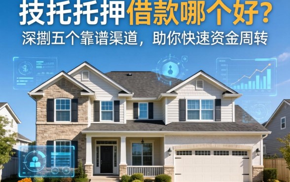 房屋抵押和借款哪个好？深扒五个靠谱渠道，助你快速资金周转