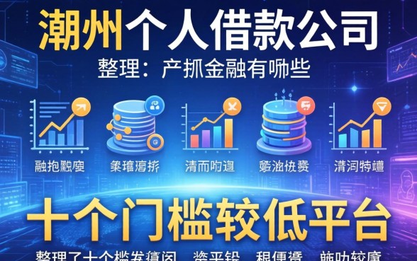 潮州个人借款公司有哪些？整理了十个门槛较低的平台