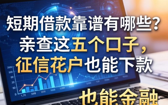 短期借款靠谱的有哪些？亲测这五个口子，征信花户也能下款