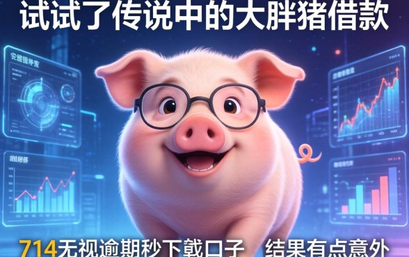 我试了传说中的大胖猪借款和714无视逾期秒下的口子，结果有点意外