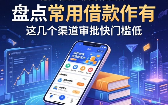 盘点常用借款软件有哪些，这几个渠道审批快门槛低