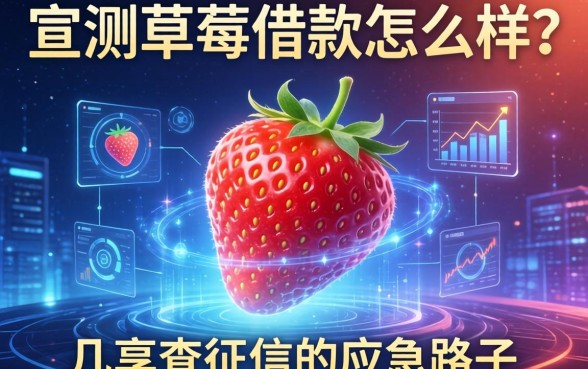 实测草莓借款怎么样？分享几个不查征信的应急路子