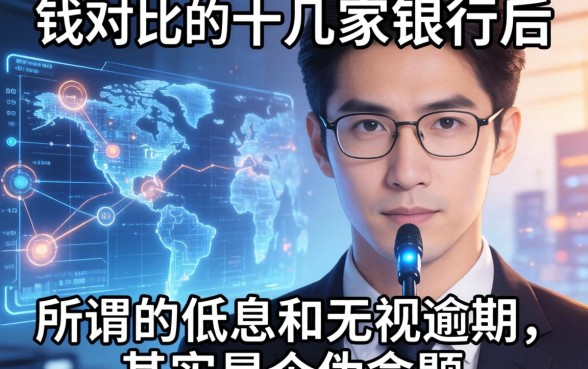 我对比了十几家银行后发现，所谓的低息和无视逾期，其实是个伪命题