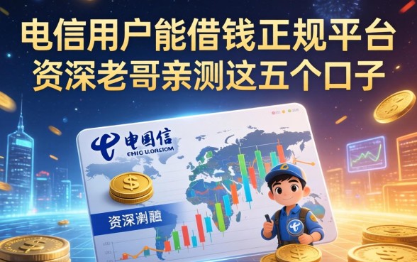 电信用户能借钱的正规平台有哪些？资深老哥亲测这五个口子
