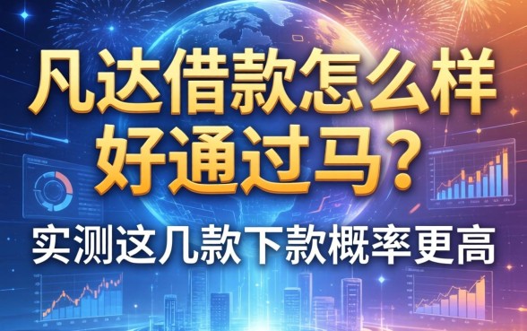 凡达借款怎么样好通过吗？实测这几款下款概率更高