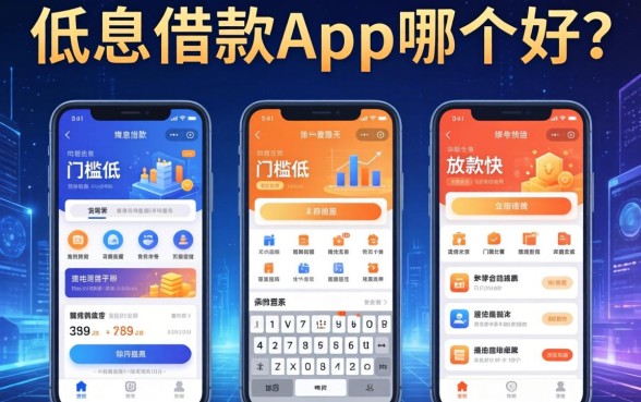 低息借款app哪个好？整理了几个门槛低且放款快的平台