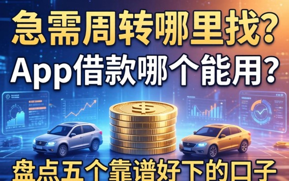 急需周转哪里找？app借款哪个能用？盘点五个靠谱好下的口子