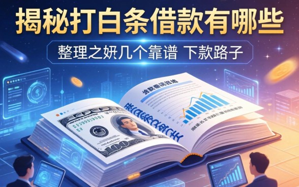 揭秘打白条借款有哪些，整理出几个靠谱的下款路子