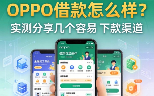 oppo借款怎么样？实测分享几个容易下款的渠道