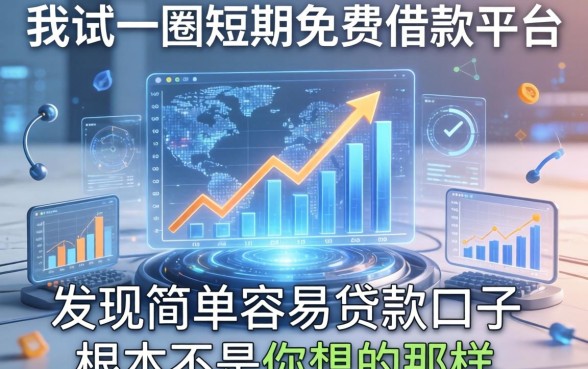 我试了一圈短期免费借款平台，发现简单容易贷款口子根本不是你想的那样