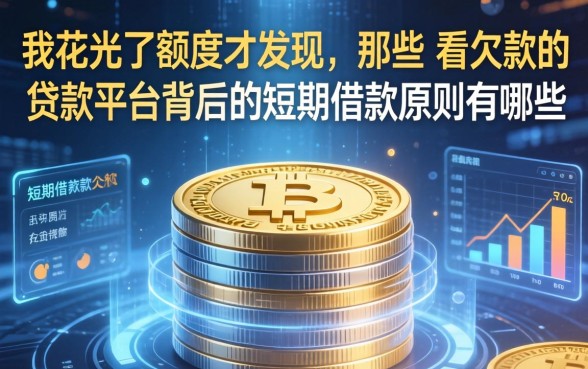 我花光了额度才发现，那些不看欠款的贷款平台背后的短期借款原则有哪些