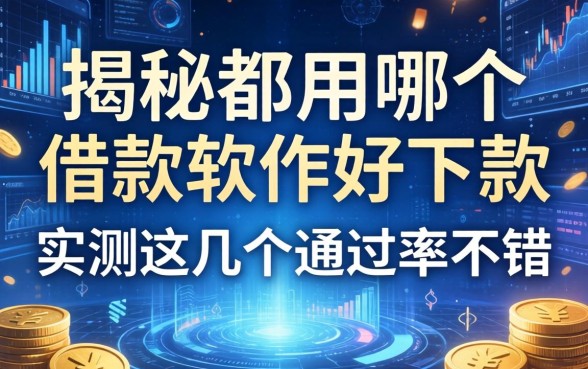 揭秘都用哪个借款软件好下款，实测这几个通过率不错