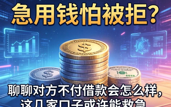 急用钱怕被拒？聊聊对方不付借款会怎么样，这几家口子或许能救急