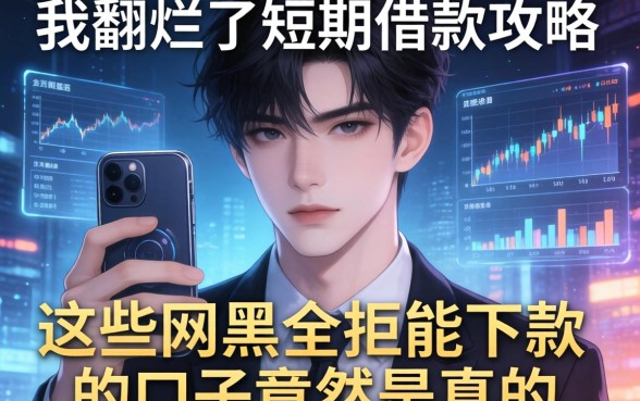 我翻烂了短期借款攻略，发现这些网黑全拒能下款的口子竟然是真的
