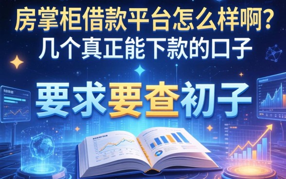 房掌柜借款平台怎么样啊？分享几个真正能下款的口子