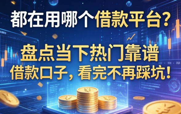 都在用哪个借款平台？盘点当下热门靠谱的借款口子，看完不再踩坑！