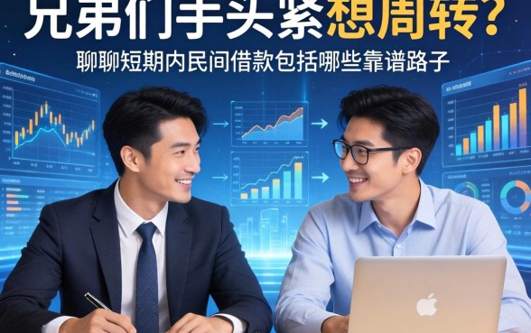 兄弟们手头紧想周转？聊聊短期内民间借款包括哪些靠谱路子