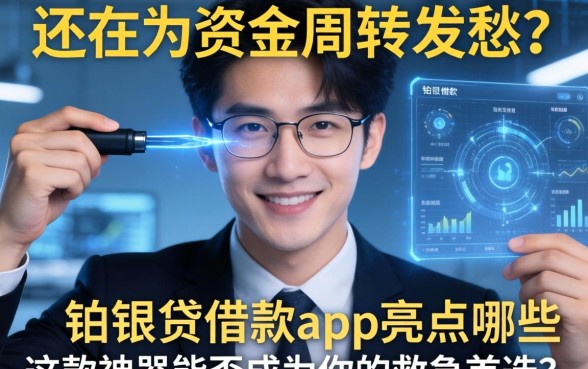 还在为资金周转发愁？铂银贷借款app亮点有哪些，这款神器能否成为你的救急首选？