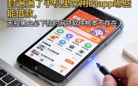 我翻遍了手机里常用的app哪些能借款，发现无视黑白必下款的网贷软件根本不存在