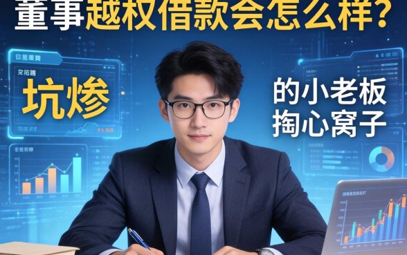 董事越权借款会怎么样？一个被坑惨的小老板掏心窝子