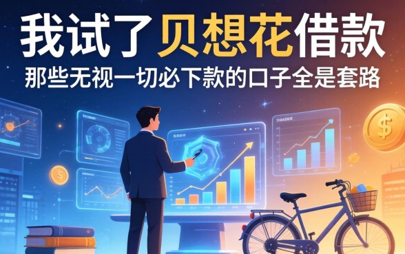 我试了贝想花借款，发现那些无视一切必下款的口子全是套路