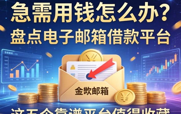 急需用钱怎么办？盘点电子邮箱借款平台有哪些，这五个靠谱平台值得收藏