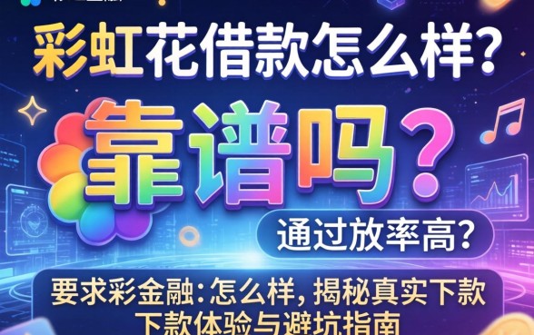 彩虹花借款怎么样？靠谱吗？通过率高吗？揭秘真实下款体验与避坑指南