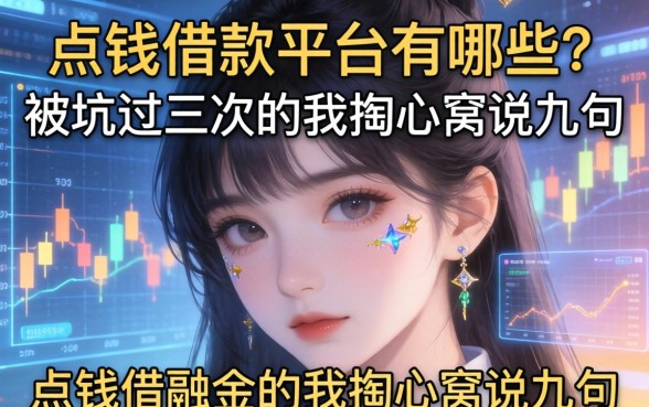 点钱借款平台有哪些？被坑过三次的我掏心窝说几句