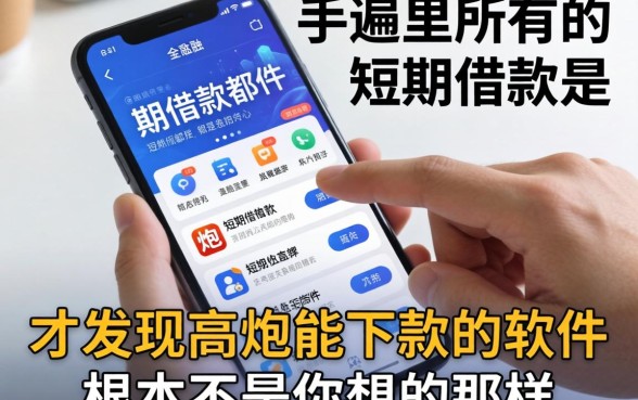 我翻遍了手机里所有的短期借款都是哪些软件，才发现高炮能下款的软件根本不是你想的那样