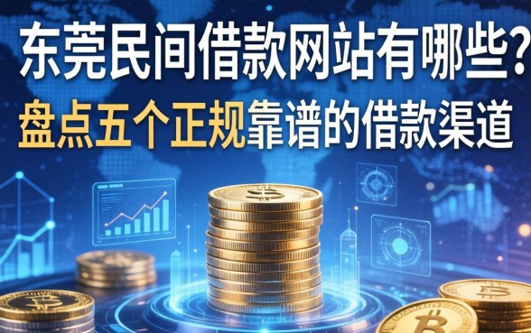 东莞民间借款网站有哪些？盘点五个正规靠谱的借款渠道