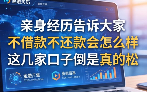 亲身经历告诉大家不借款不还款会怎么样，这几家口子倒是真的松