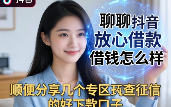 聊聊抖音放心借款借钱怎么样，顺便分享几个不查征信的好下款口子