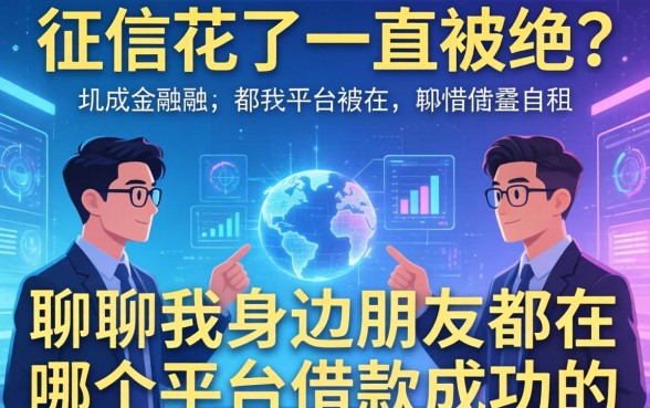 征信花了一直被拒？聊聊我身边朋友都在哪个平台借款成功的