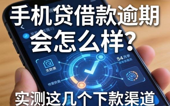 app手机贷借款逾期会怎么样？实测这几个下款渠道