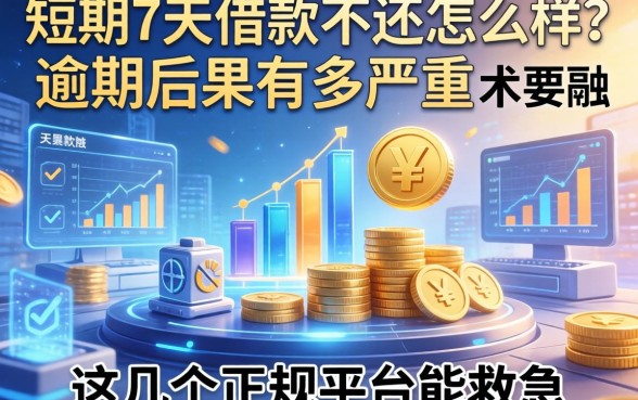 短期7天借款不还怎么样？逾期后果有多严重？这几个正规平台能救急