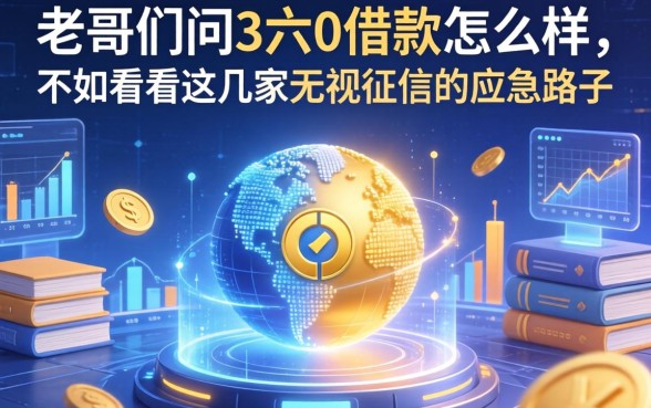 老哥们问3六0借款怎么样，不如看看这几家无视征信的应急路子