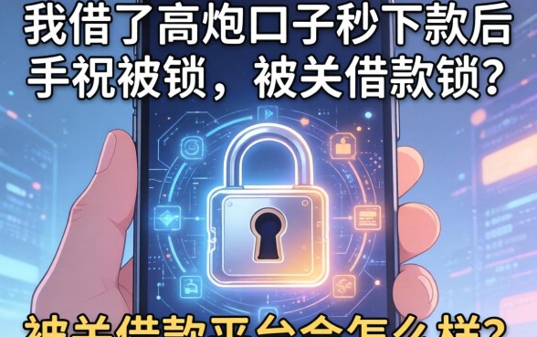 我借了高炮口子秒下款后手机被锁，被关借款平台会怎么样吗
