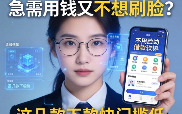 急需用钱又不想刷脸？不用脸的借款软件有哪些？这几款下款快门槛低