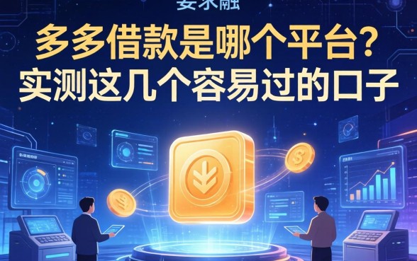 多多借款是哪个平台的?实测这几个容易过的口子