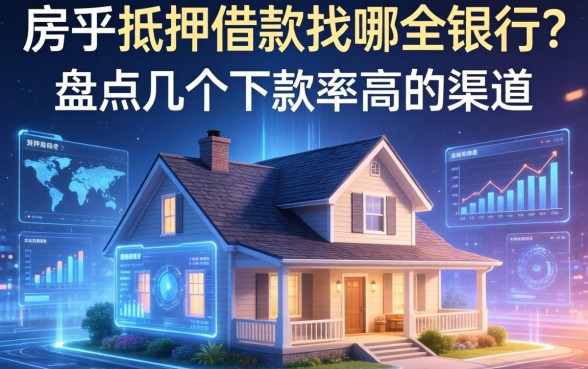 房子抵押借款找哪个银行？盘点几个下款率高的渠道