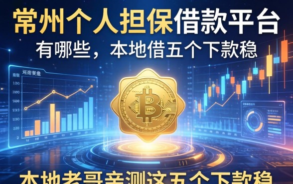 常州个人担保借款平台有哪些？本地老哥亲测这五个下款稳