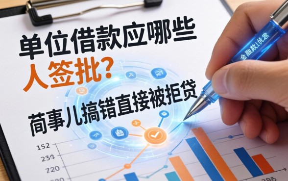 单位借款应由哪些人签批？这事儿搞错直接被拒贷