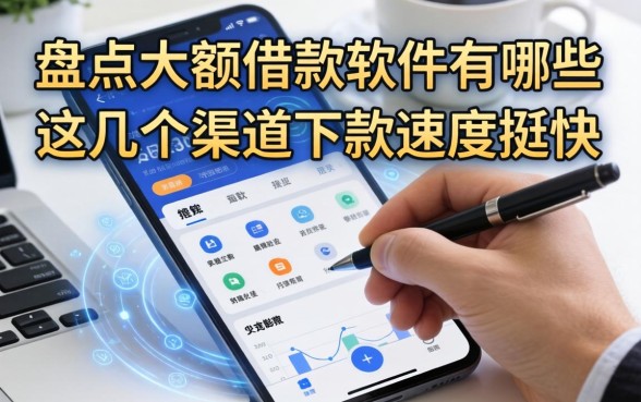 盘点大额借款软件有哪些，这几个渠道下款速度挺快