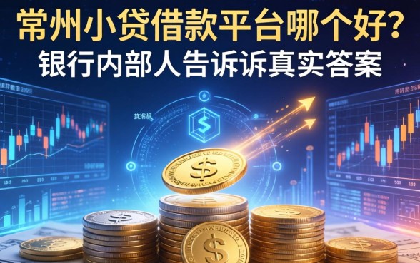 常州小贷借款平台哪个好？银行内部人告诉你真实答案