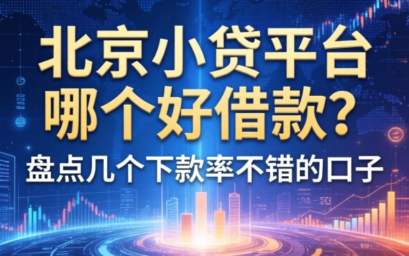 北京小贷平台哪个好借款？盘点几个下款率不错的口子