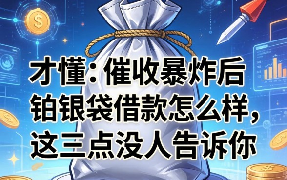 被催收轰炸后才懂：铂银袋借款怎么样，这三点没人告诉你